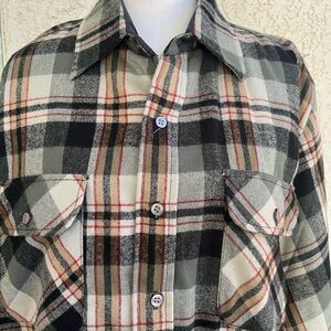 WINDBREAKER Plaid Flannel Men’s Jacket size L